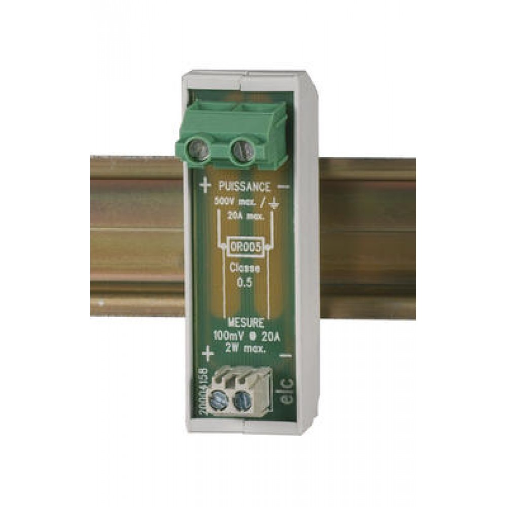 SHUNT 100MV 20A RAIL DIN