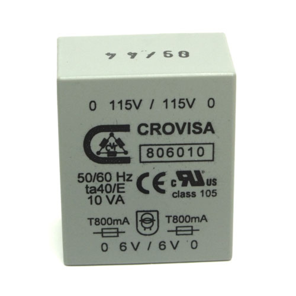 TRANSFORMATEUR EXTRA-PLAT 2 X 6VAC-10VA