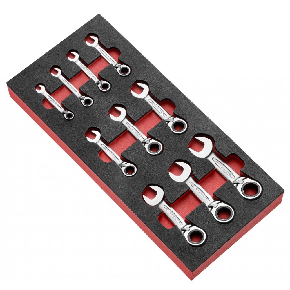 JEU DE 10 CLES 467S POUCES MODULE MOUSSE