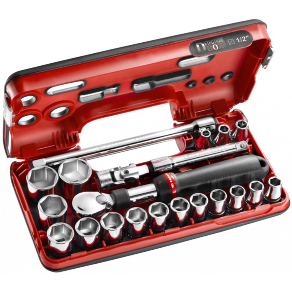 COFFRET CLIQUET EXTENSIBLE 1/2 21PCS