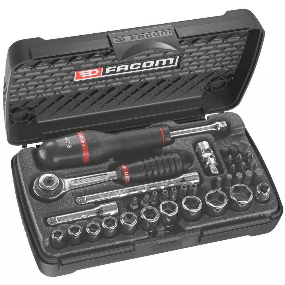 COFFRET DOUILLE 1/4' 6PANS '