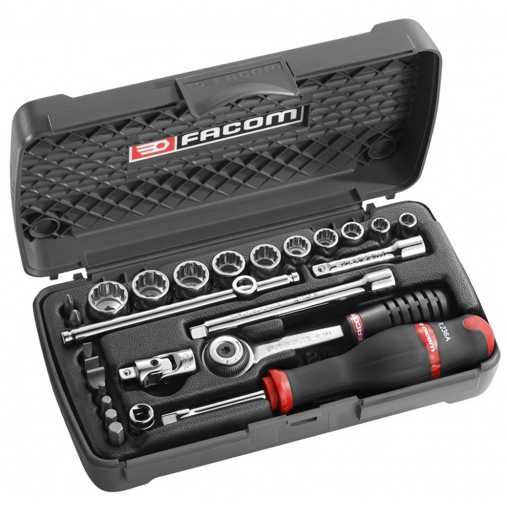 COFFRET DOUILLE 1/4' 12PANS MM