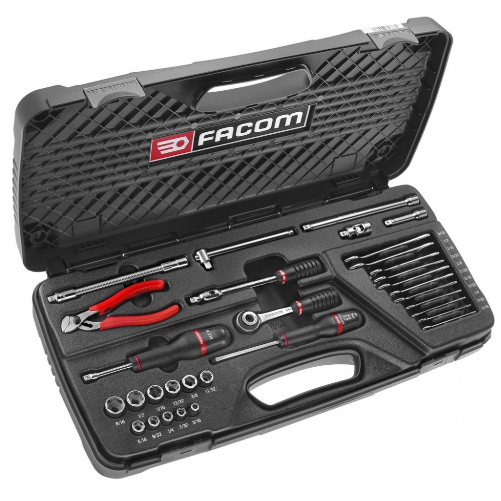 COFFRET DOUILLE 1/4' 6PANS '