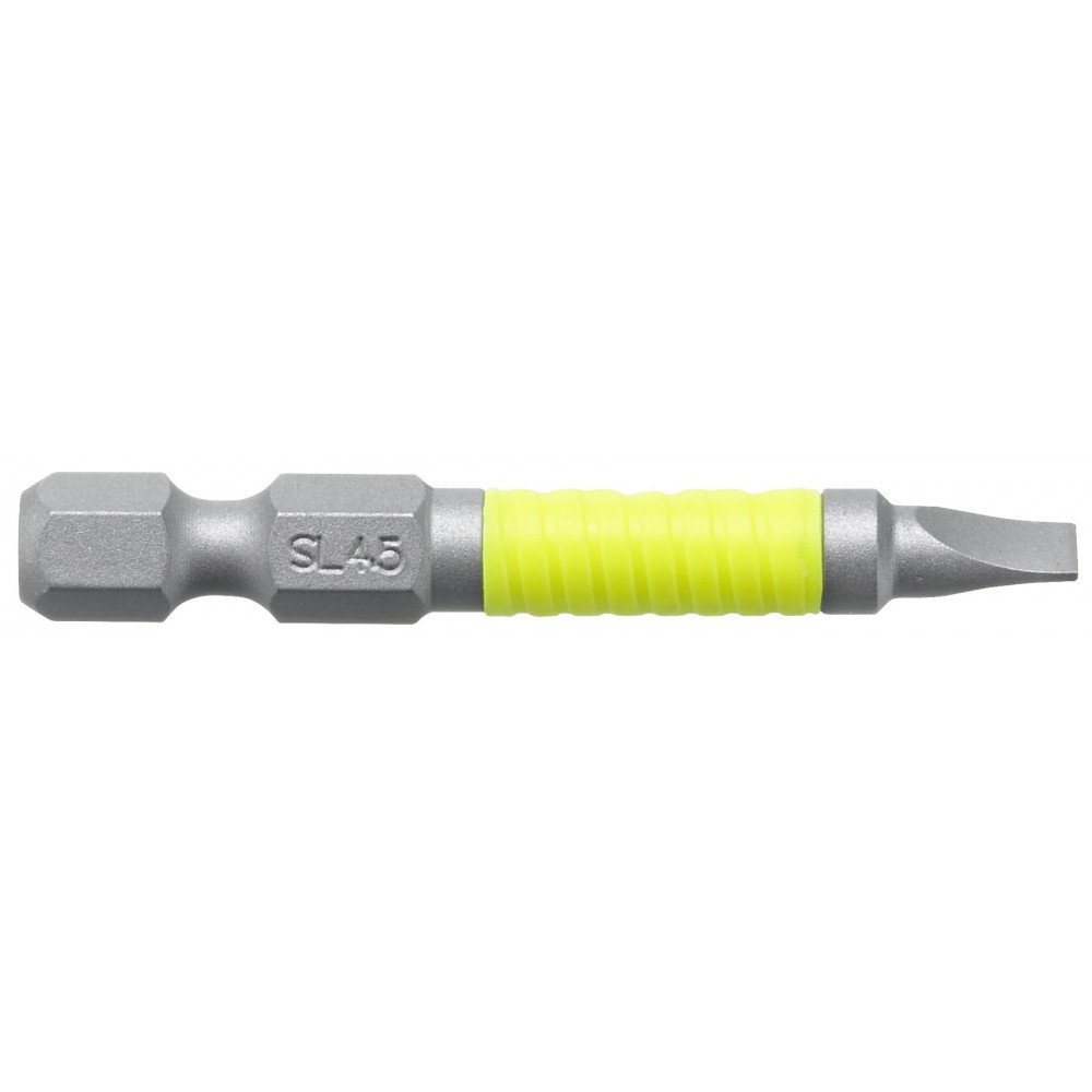 EMBOUT LONG VIS A FENTE 4.5MM FLUO