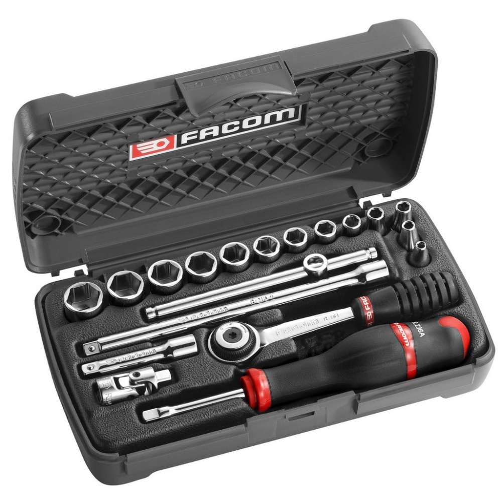 COFFRET DOUILLE 1/4' 6PANS MM