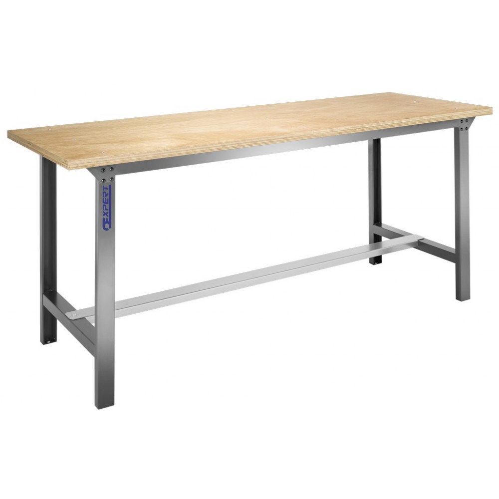 ETABLI AVEC PLATEAU EN BOIS 2M