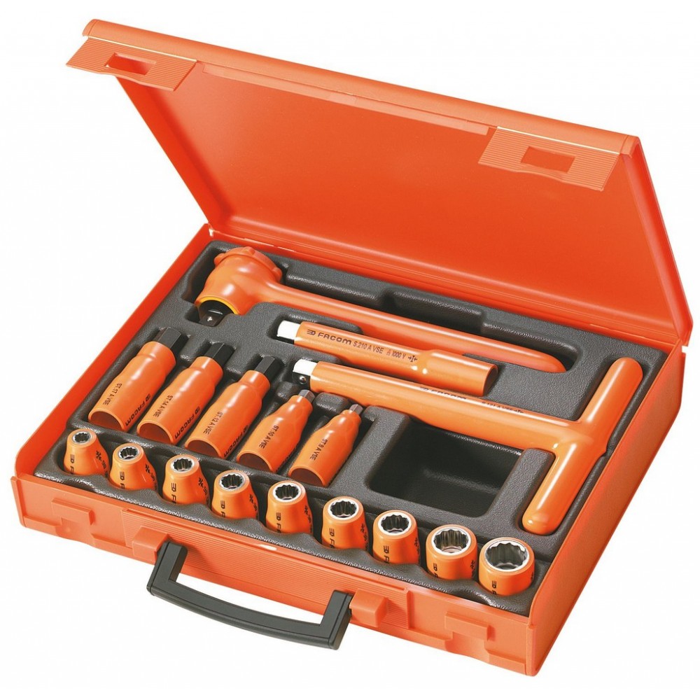 COFFRET 17 OUTILS 1/2' ISOL.