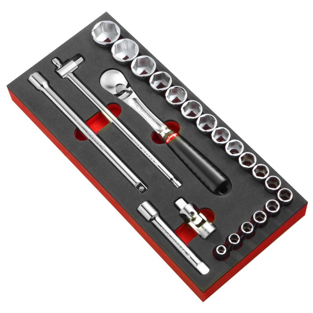 MODULE MOUSSE DOUILLES 1/2' 6P
