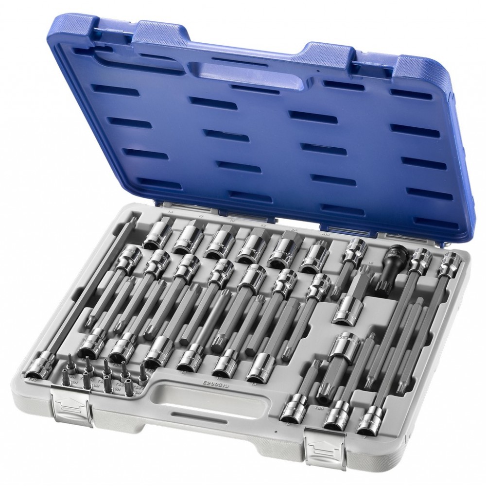 COFFRET DE DOUILLES TOURNEVIS  6 PANS, TORX, XZN 38 PIÈCES