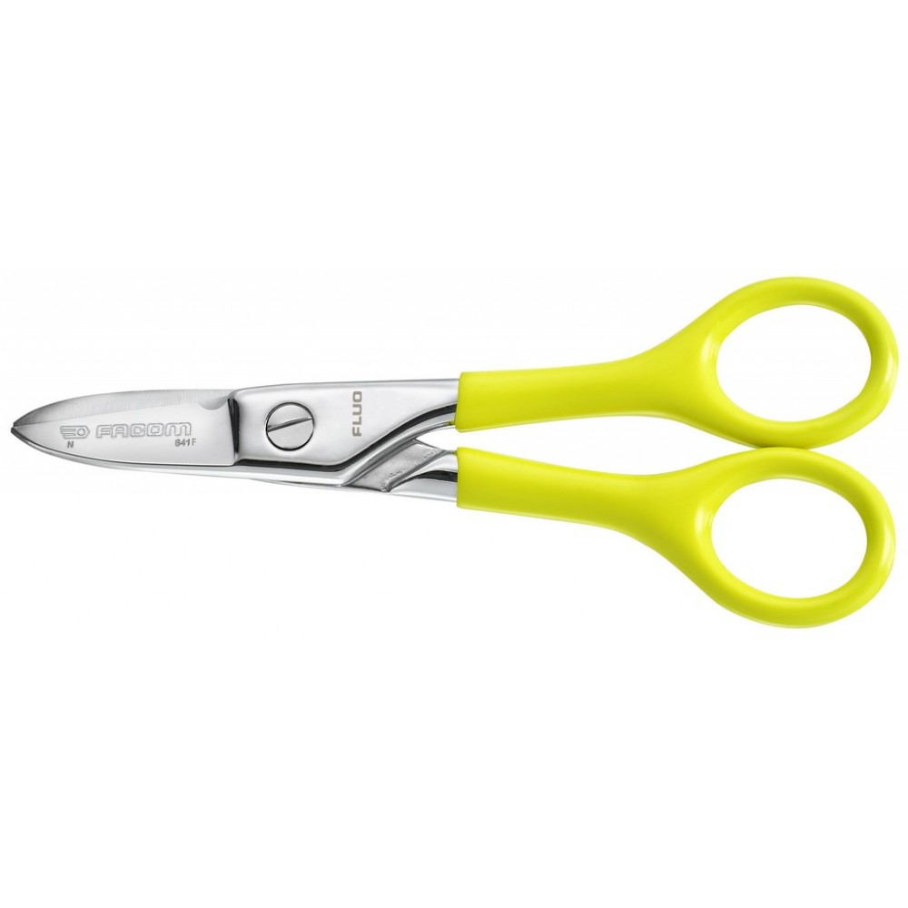 CISEAUX ELECTRICIEN FLUO