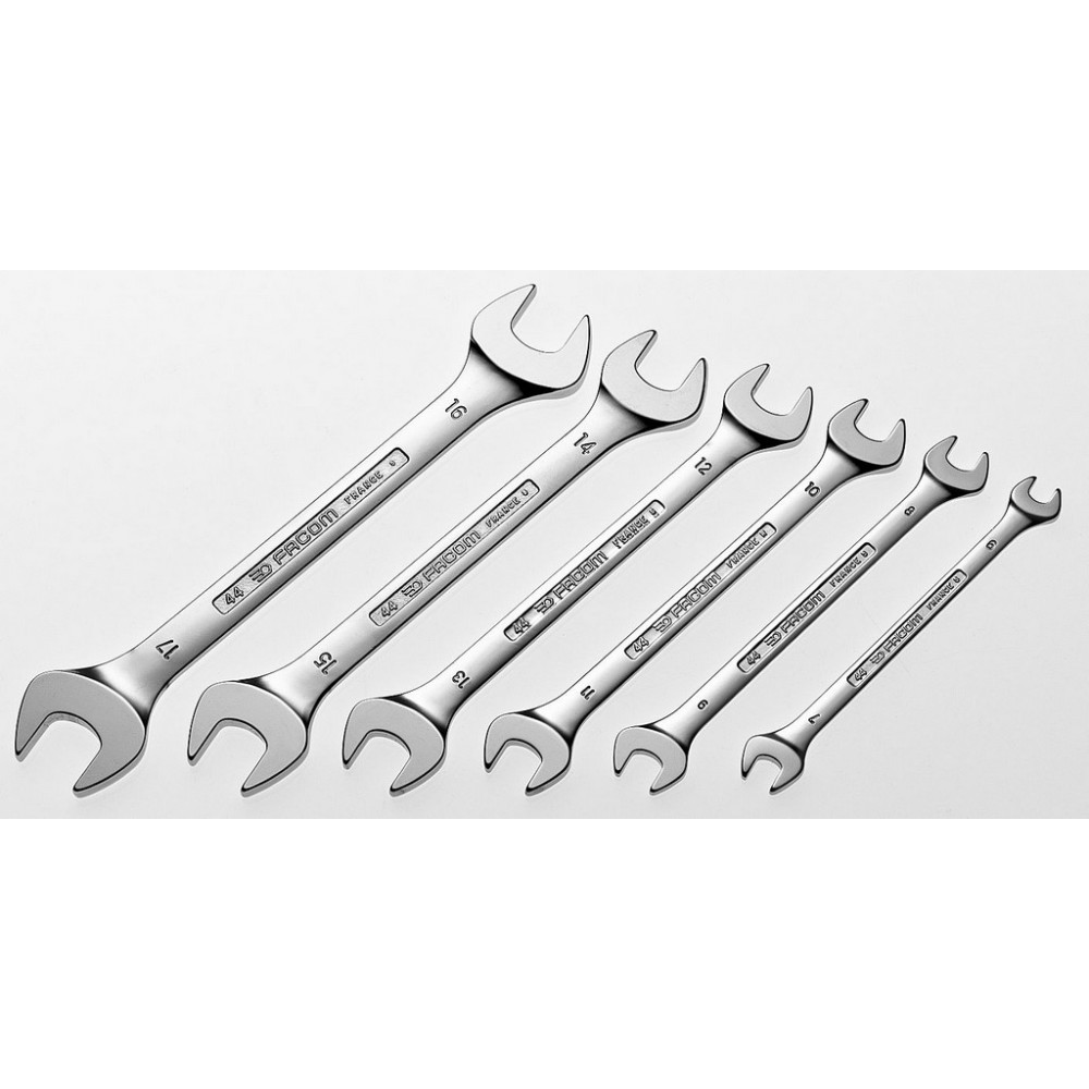 JEU DE 6 CLES A FOURCHE EN MM