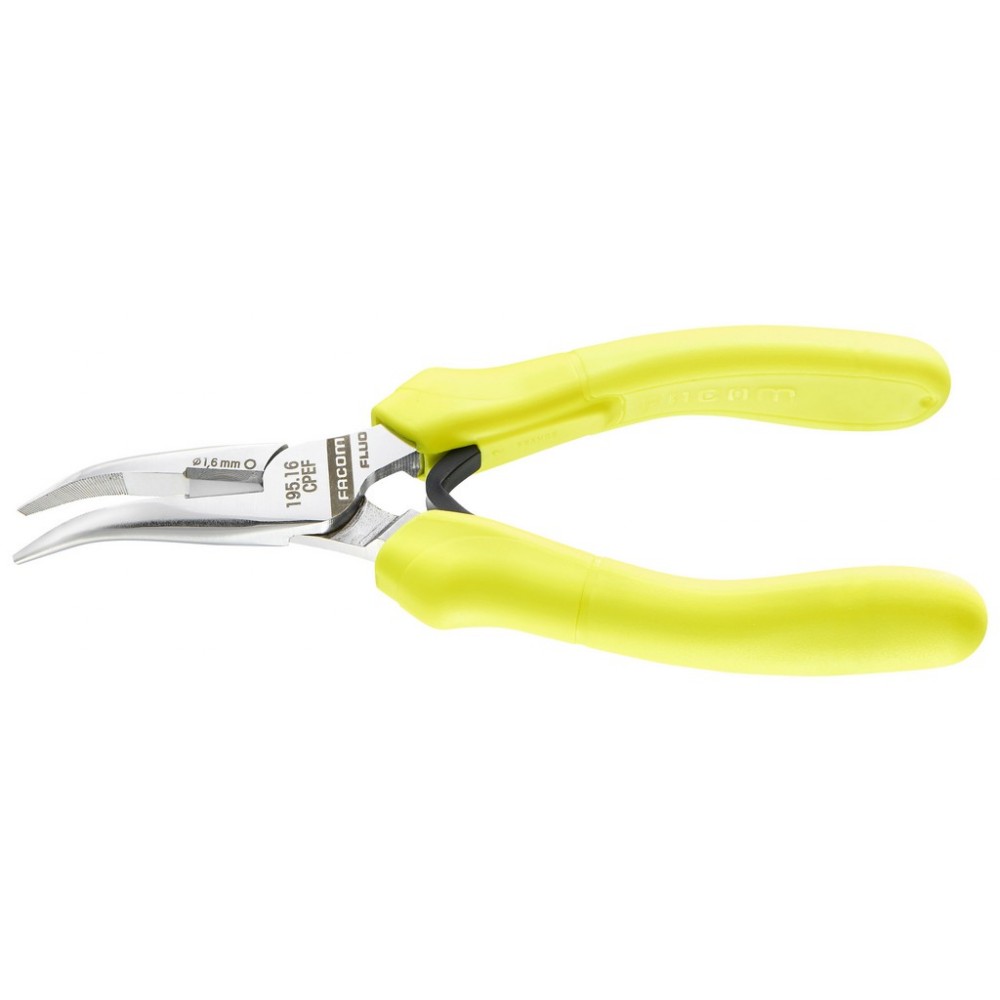 PINCE DEMI-RONDE 16CM FLUO