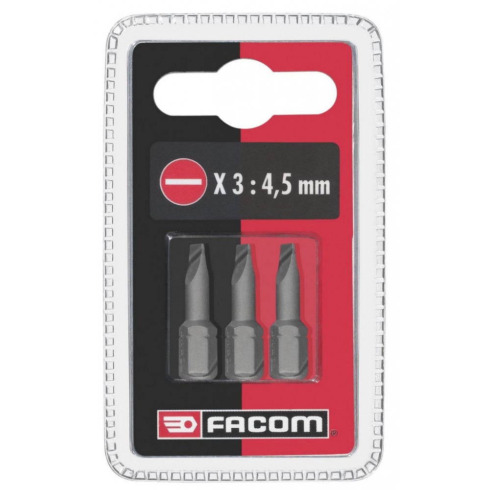 LOT DE 3 EMBOUTS 25MM FENTE