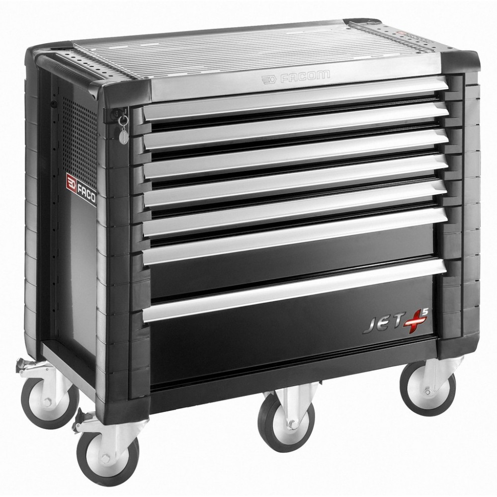 SERVANTE JETM5 7 TIROIRS NOIR