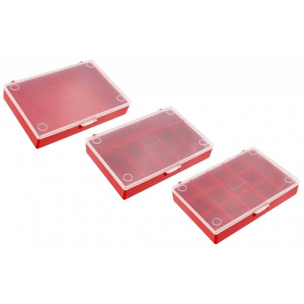 JEU DE 3 BOITES PLASTIQUES