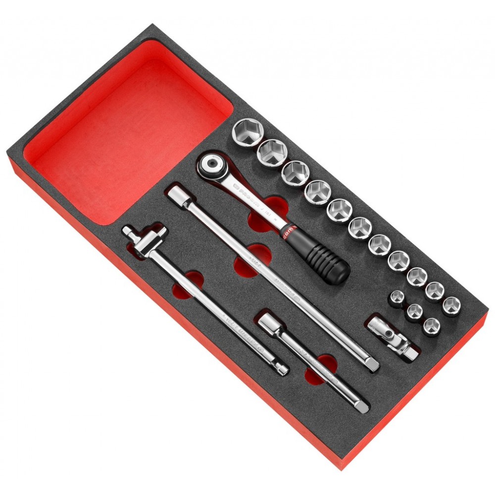 MODULE MOUSSE DOUILLES 3/8 6 PANS+J.161
