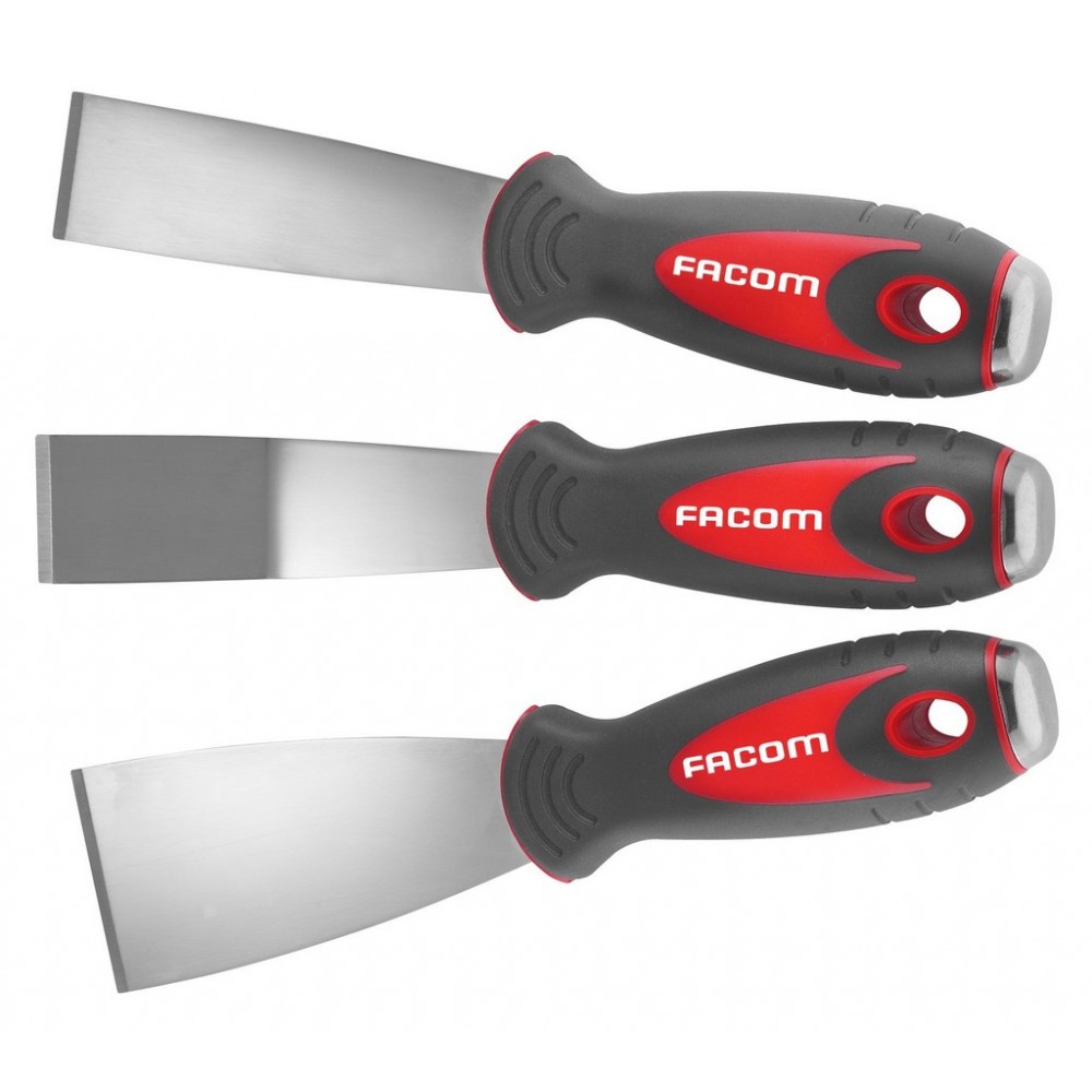 JEU DE 3 GRATTOIRS INOX