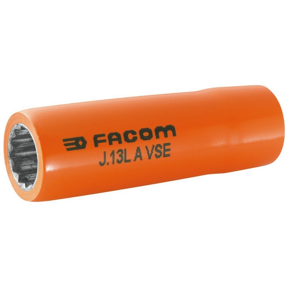 DOUILLE 3/8 LONGUE ISOLEE 17MM