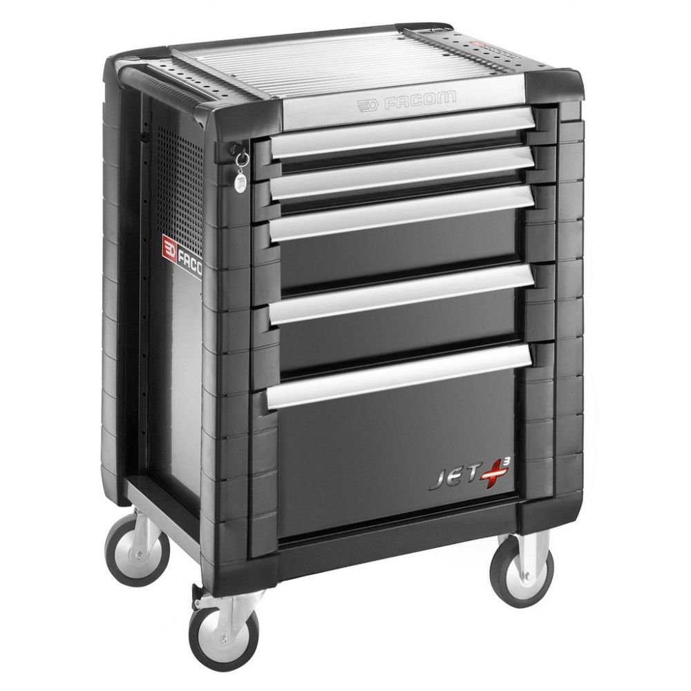 SERVANTE JETM3 5 TIROIRS NOIR