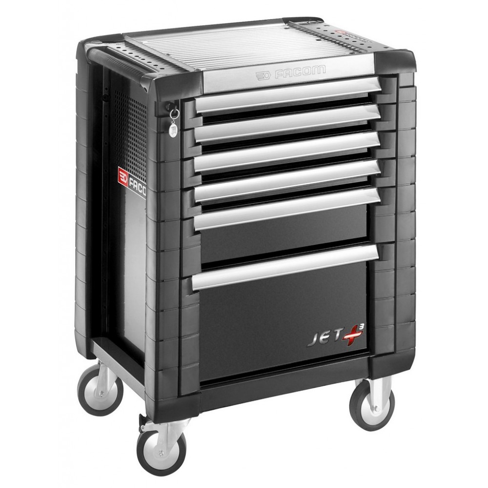SERVANTE JETM3 6 TIROIRS NOIR