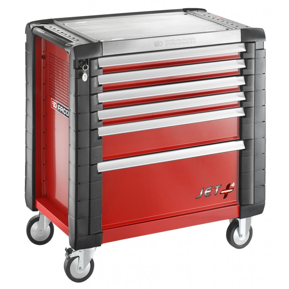 SERVANTE JETM4 6 TIROIRS ROUGE