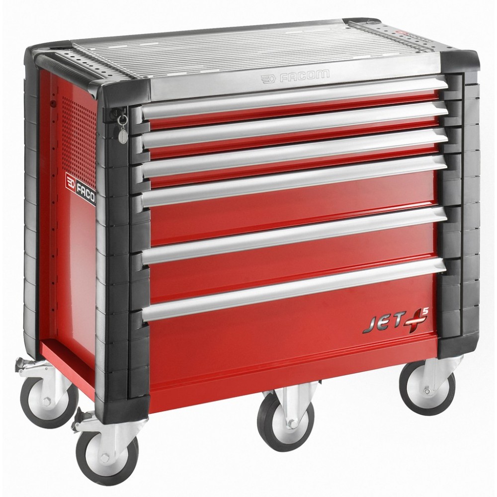 SERVANTE JETM5 6 TIROIRS ROUGE