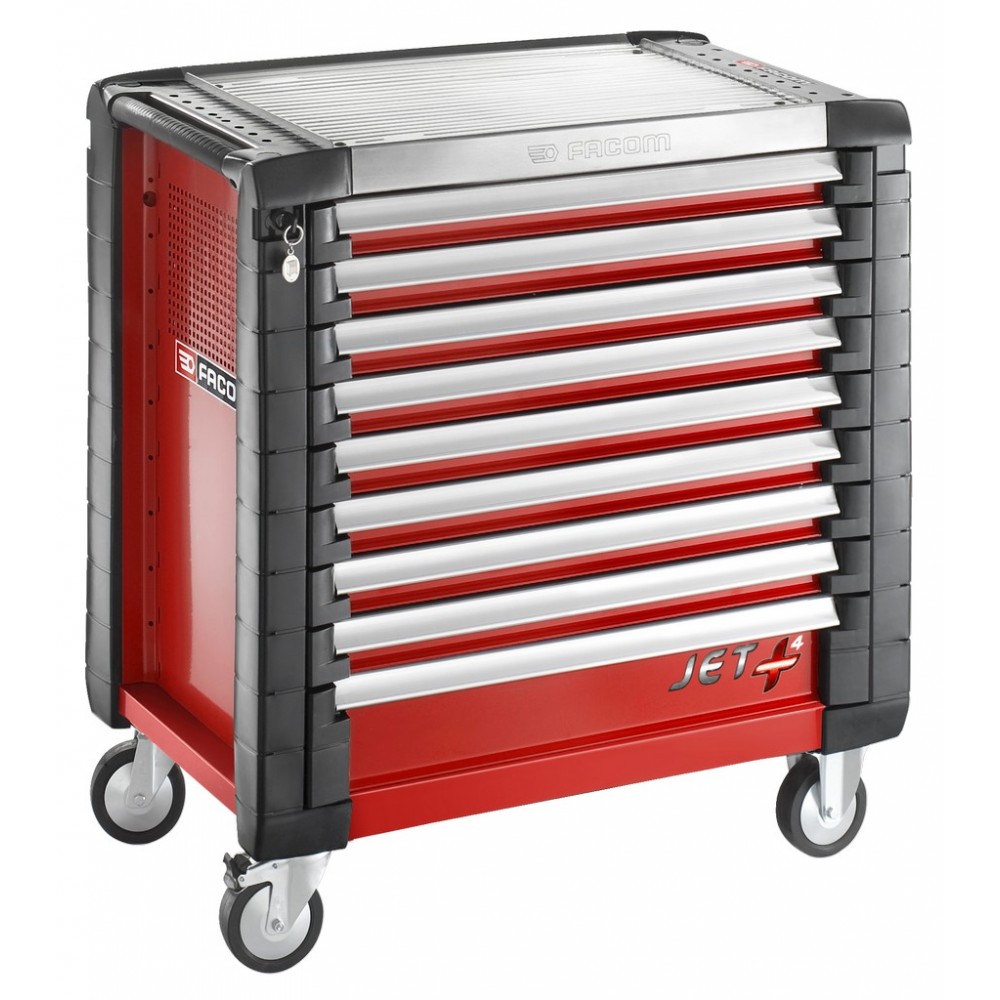 SERVANTE JETM4 9 TIROIRS ROUGE
