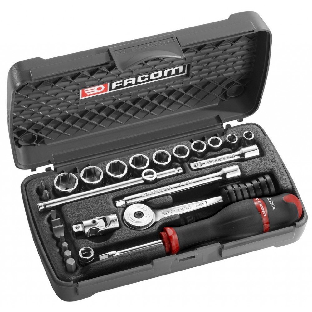 COFFRET DOUILLE 1/4' 6PANS MM