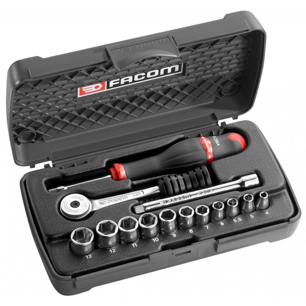 COFFRET DOUILLE 1/4' 6PANS MM