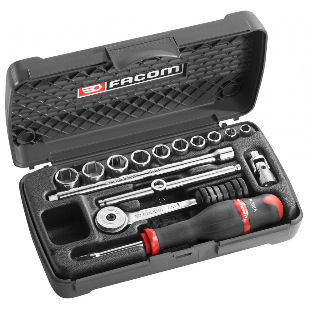 COFFRET DOUILLE 1/4' 6PANS MM