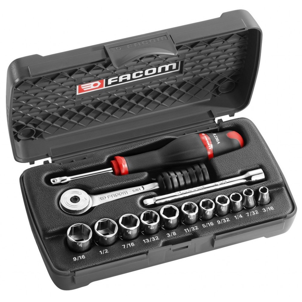 COFFRET DOUILLE 1/4' 6PANS '