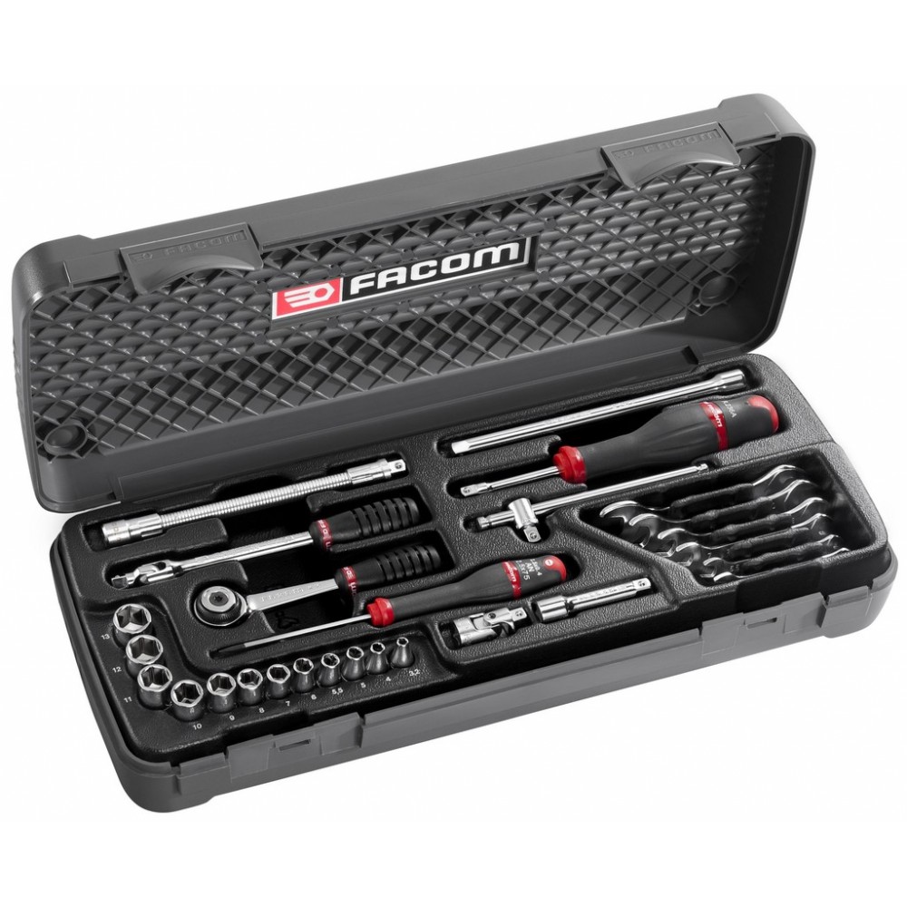 COFFRET DOUILLE 1/4' 6PANS MM