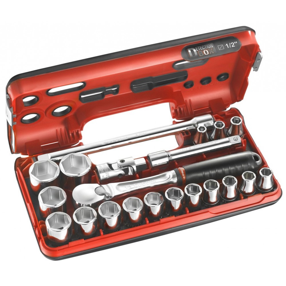 COFFRET DOUILLES 1/2' 6PT 21PC