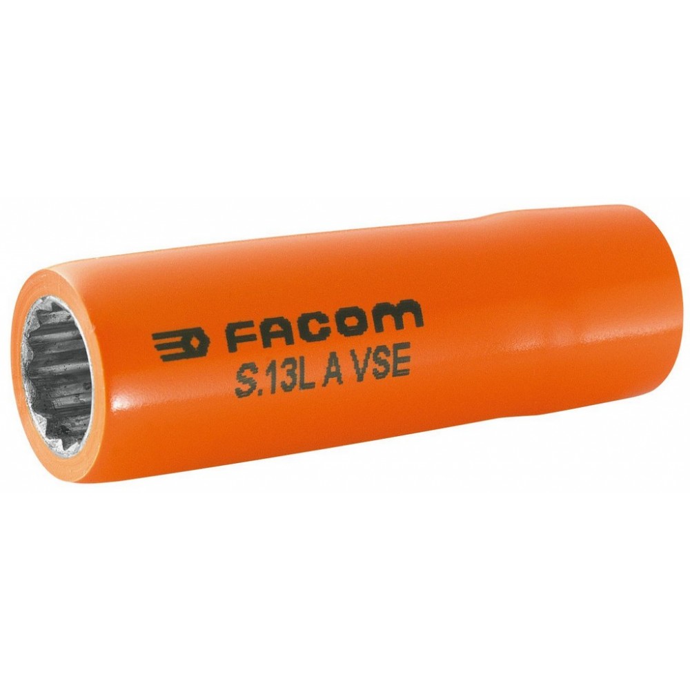 DOUILLE 1/2 LONGUE ISOLEE 12MM