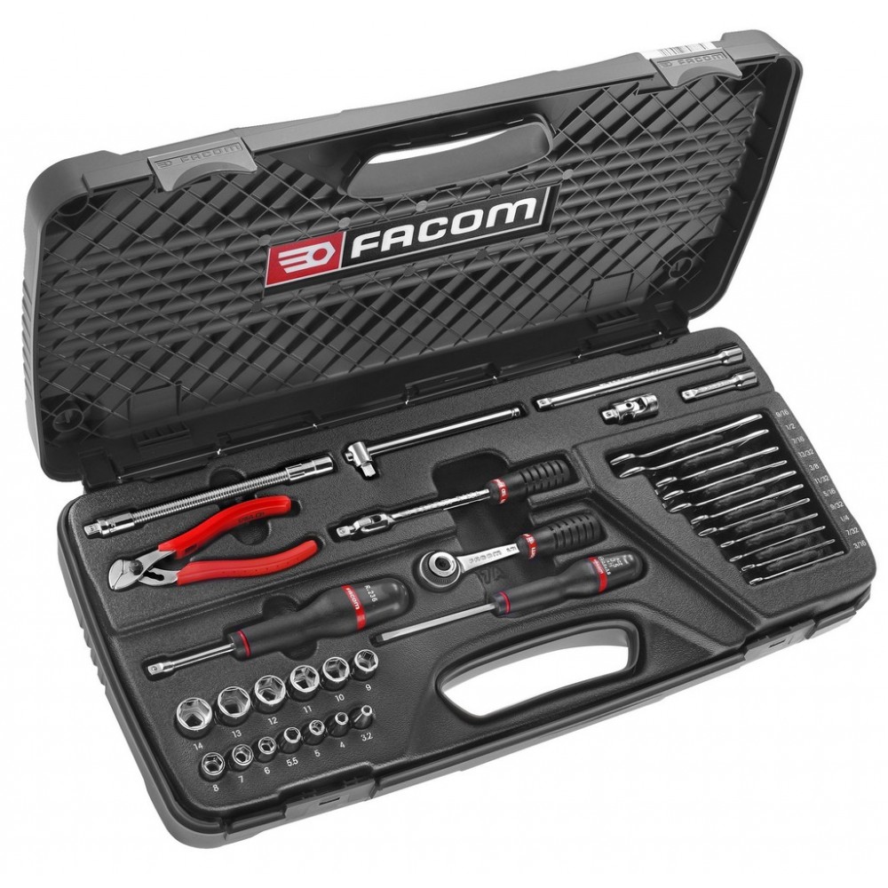 COFFRET DOUILLE 1/4' 6PANS MM