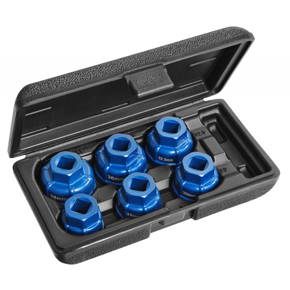 COFFRET DE 6 DOUILLES COIFFES EN ALUMINIUM