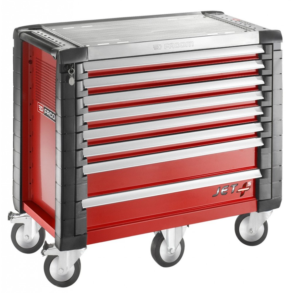 SERVANTE JETM5 8 TIROIRS ROUGE