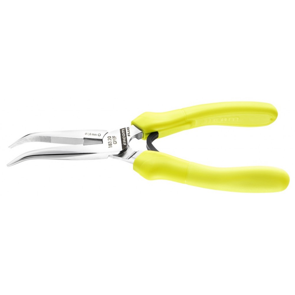 PINCE DEMI-RONDE 20CM FLUO