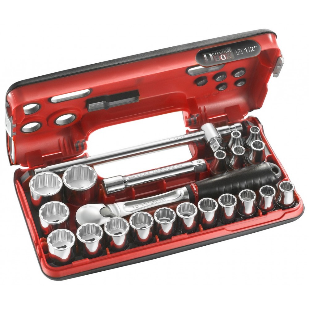 COFFRET DOUILLES 1/2' 12PT 22P