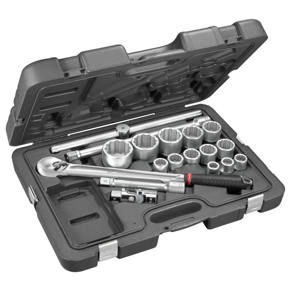 COFFRET 3/4 DOUILLES 12P+CLIQU