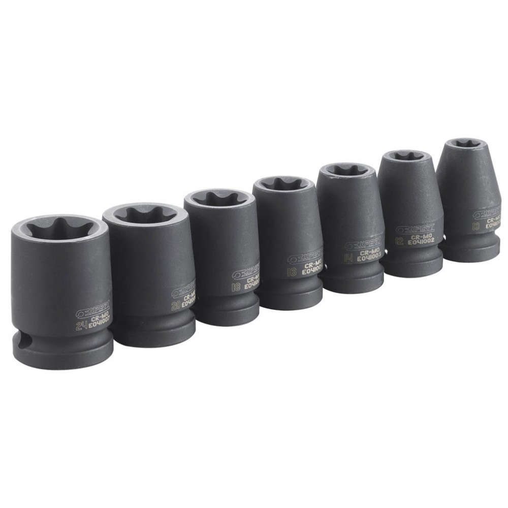 JEU DE 7 DOUILLES IMPACT 1/2 TORX