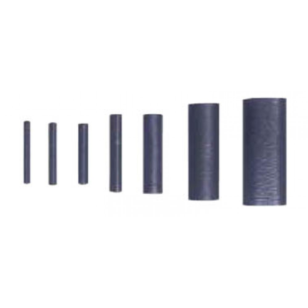 100 MANCHONS HELAVIA  NOIR Ø 1,25 MM