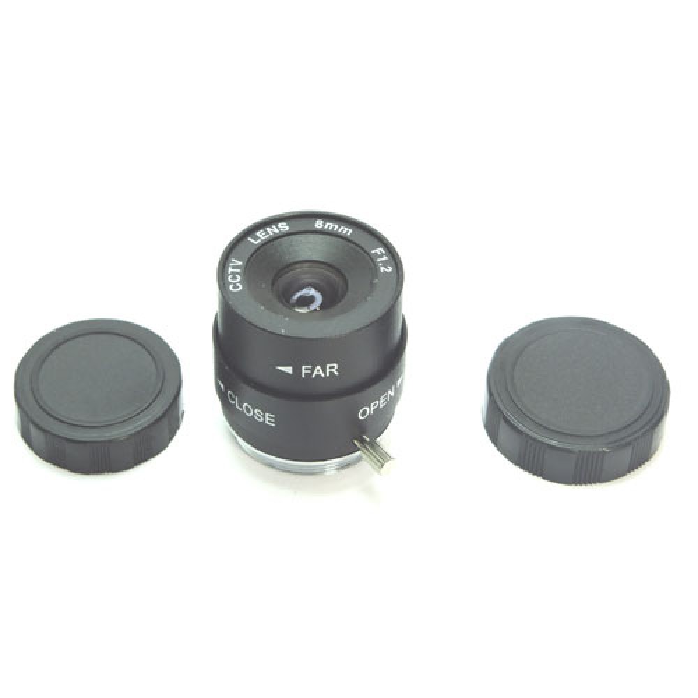 OBJECTIF CAMERA MONTURE C - 8MM F1.2