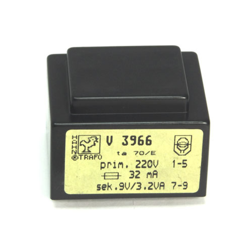 TRANSFO MOULE CI 220VAC - 9VAC - 3,2VA