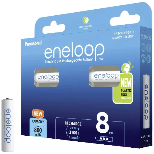 LR3 pile rechargeable AAA 0.8Ah ENELOOP pack de 8/PANASONIC/RoHS
