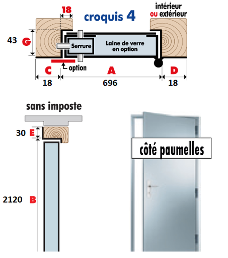 BLOC-PORTE TRADITION 20/10e DOUBLE FACE/TORDJMAN/NA